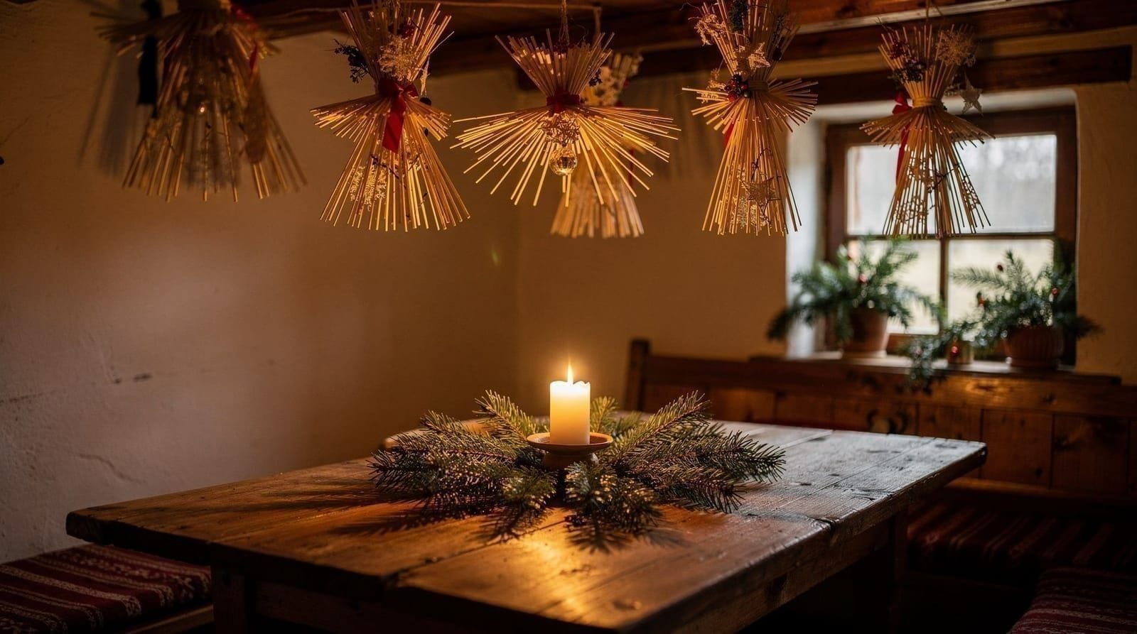 Lithuanian Christmas traditions — what actually happens and when — Kūčios on Christmas Eve, 12 meatless dishes, straw under the tablecloth — Lithua
