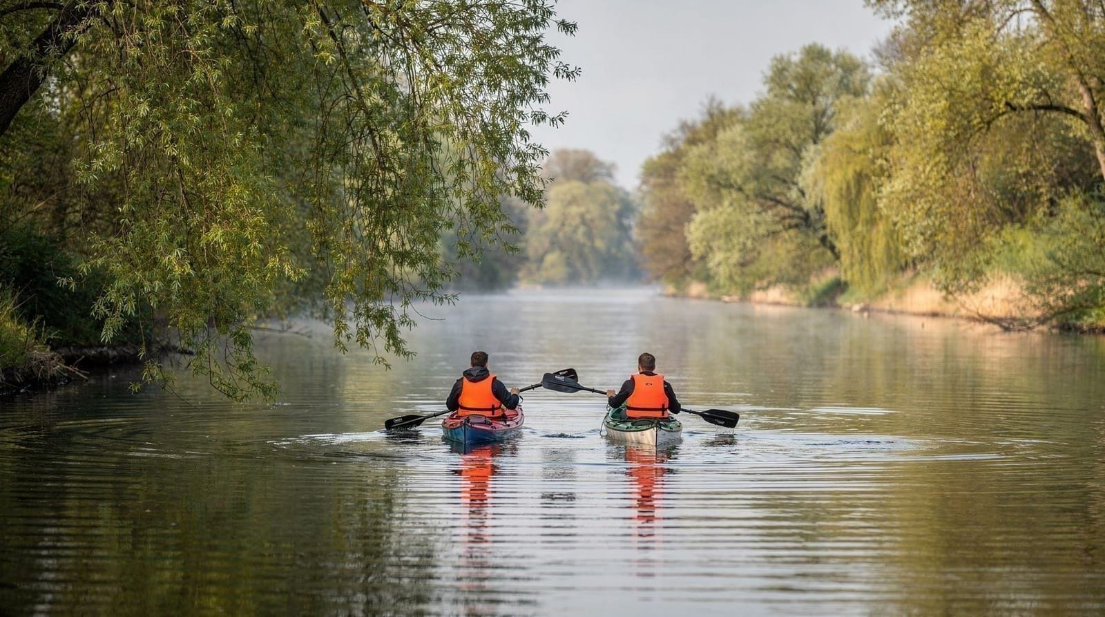 Kayaking and canoeing near Vilnius — the complete guide — Best kayaking near Vilnius — Neris River, Verkiai Park sunset tours, Vilnelė can